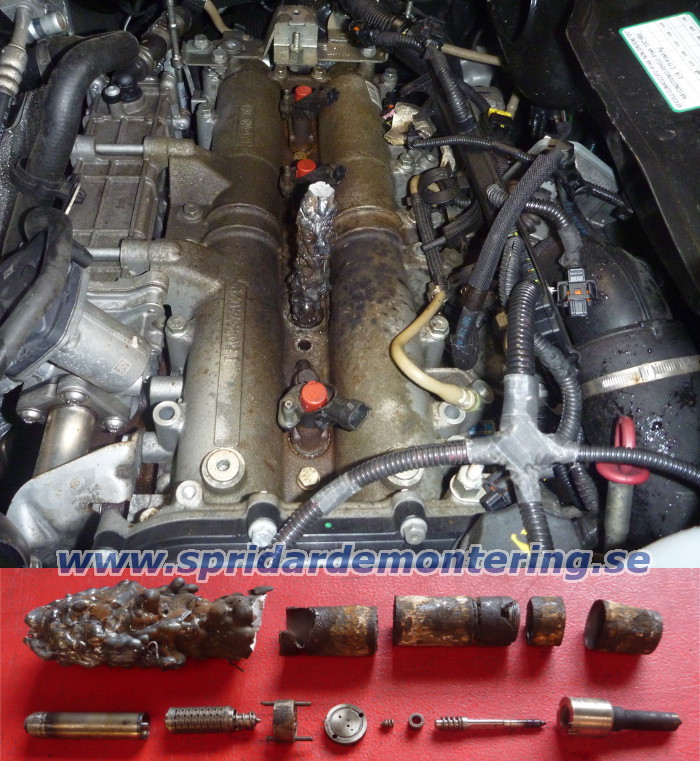 En svetsad spridare tas ut ur Fiat Ducato /
                Citroen Jumper / Peugeot Boxer 2007-2010 med 3.0 HDi
                Euro 5 motor