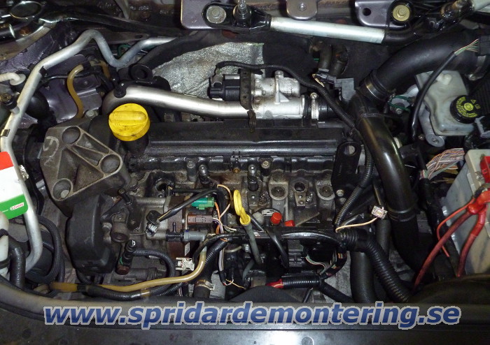 En skadad spridare tas ut ur Renault / Nissan /
                Dacia med 1.5 motor