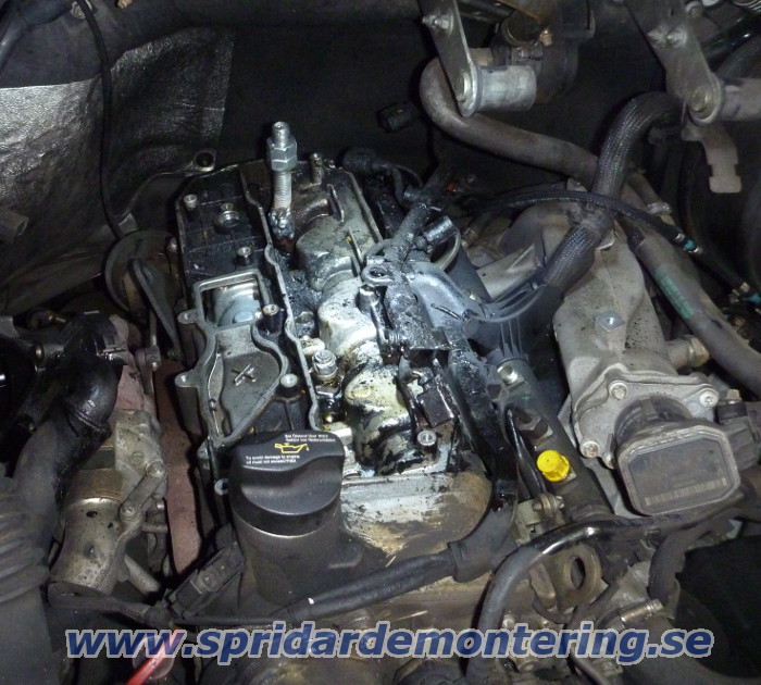 En svetsad spridare tas ut ur Mercedes Sprinter
                W906 med 2,2 CDI motor